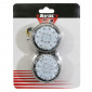 TURN SIGNAL FOR MOTORBIKE- AVOC MINO ABS BODY - TRANSPARENT/BLACK (Ø 59mm) (EEC APPROVED) (Pair) 3700948109588
