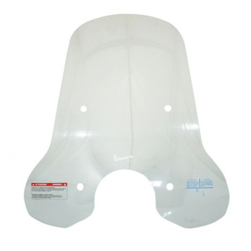 WIND SHIELD TALL "PIAGGIO GENUINE PART" 50-125 VESPA PRIMAVERA 2013>2018 clear -1B001042-