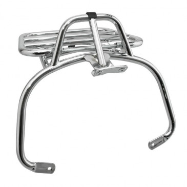PORTE BAGAGE ARRIERE ORIGINE PIAGGIO 50-125 VESPA LX 2005>2012, VESPA S 2007> CHROME - - Produit de remplacement non défini