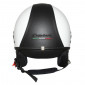 HELMET JET PIAGGIO COPTER WHITE LUNE S (HALF-JET WITH LEATHER STRAP)