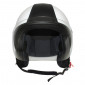HELMET JET PIAGGIO COPTER WHITE LUNE S (HALF-JET WITH LEATHER STRAP)