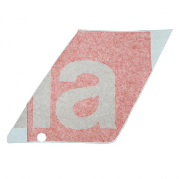 DECAL- "A" ON RIGHT FLANK "PIAGGIO GENUINE PART" APRILIA 1000 RSV-4 -2H001037-