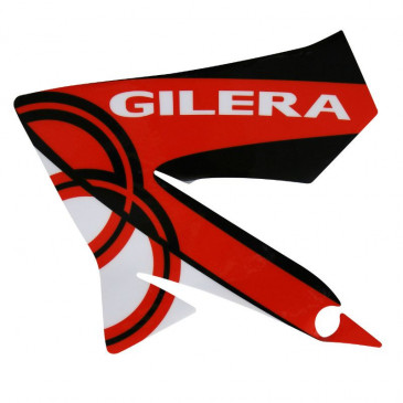 AUTOCOLLANT/STICKER/DECOR AILE AVANT GAUCHE ORIGINE PIAGGIO 50 GILERA SMT/RCR 2013> BLANCHE/ROUGE -2H000916-