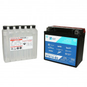 BATTERIE 12V 12 Ah PTX14-BS ORIGINE PIAGGIO 125-250-300-400-500 MP3, 250-400 X-EVO/GILERA 125-250-300 NEXUS, 800 GP/APRILIA 125 SR-MAX, 750-1200 DORSODURO, 850 MANA (lg150xL87xH145) -1R000319-