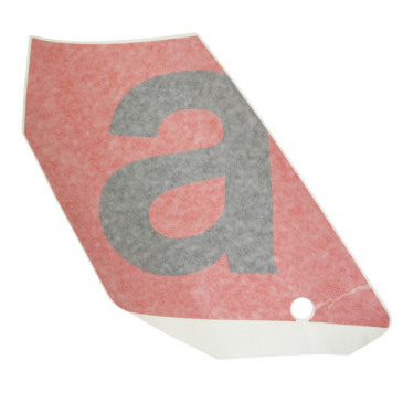 AUTOCOLLANT/STICKER/DECOR "A" DE FLANC GAUCHE ORIGINE PIAGGIO APRILIA 1000 RSV-4 -2H001292-