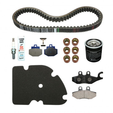 KIT ENTRETIEN MAXISCOOTER ORIGINE PIAGGIO 300 VESPA GTS 2012>2016 SANS ABS (AVEC PLAQUETTES DE FREIN) -1R000414-