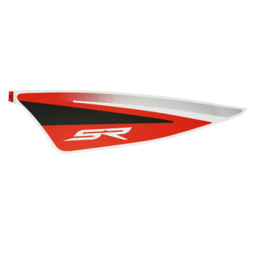 AUTOCOLLANT/STICKER/DECOR AILE ARRIERE GAUCHE ORIGINE PIAGGIO APRILIA 50 SR MOTARD 2018> BLANC 544/ROUGE 885/A -2H002287000A1-