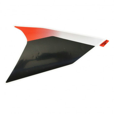 AUTOCOLLANT/STICKER/DECOR FACE AVANT DROIT ORIGINE PIAGGIO APRILIA 50 SR 2018> BLANC 544/ROUGE 885/A -2H002288000A1-