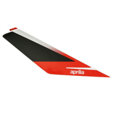 DECAL- RIGHT FRONT PANEL - "PIAGGIO GENUINE PART" APRILIA 50 SR 2018> BLANC 544/ROUGE 885/A -2H002292000A1-