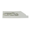 AUTOCOLLANT/STICKER/DECOR "GTS" ORIGINE PIAGGIO VESPA 125-300 GTS 2019> -2H003198-