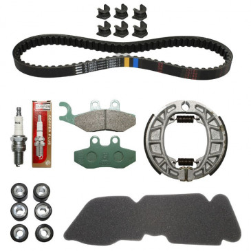 MAINTENANCE KIT "PIAGGIO GENUINE PARTS" 50 VESPA PRIMAVERA/SPRINT 2 stroke 2012> (WITH SLIDING GUIDES) (WITHOUT OIL PUMP BELT) -1R000380-