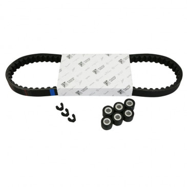 TRANSMISSION KIT"PIAGGIO GENUINE PARTS" BELT,ROLLERS,GUIDES- 50 FLY 4 stroke 2006>2015, 2008>2017 (30KM/H) -- 3700948205709 -1R000435-