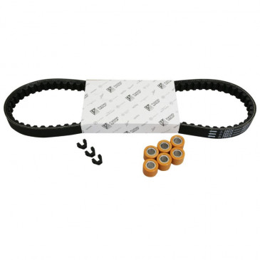 TRANSMISSION KIT"PIAGGIO GENUINE PARTS" BELT,ROLLERS,GUIDES- LIBERTY 4 stroke, TYPHOON 4 stroke 2010>/APRILIA SR MOTARD 4 stroke 2010>, SCARABEO 4 stroke, SPORT-CITY 4 stroke -1R000445-