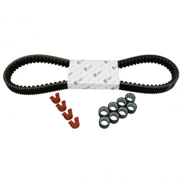 TRANSMISSION KIT"PIAGGIO GENUINE PARTS" BELT,ROLLERS,GUIDES- 350 MP3, X10, BEVERLY -1R000448-