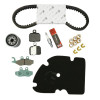 KIT ENTRETIEN MAXISCOOTER ORIGINE PIAGGIO 125 X-EVO 2007>, X8 2004>2006 (AVEC GUIDES VARIATEUR) (AVEC PLAQUETTES AR BREMBO 647077) -1R000392-