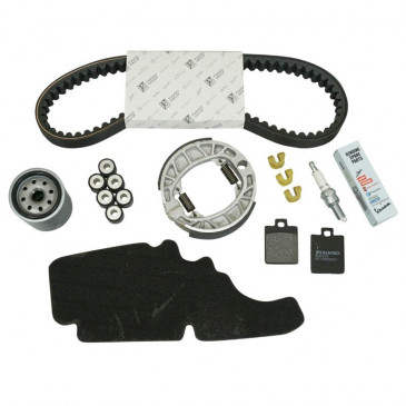 KIT ENTRETIEN MAXISCOOTER ORIGINE PIAGGIO 125 VESPA LX 4T 2006>2011 (AVEC GUIDES VARIATEUR) -1R000391-