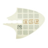 AUTOCOLLANT/STICKER/DECOR ARRIERE GAUCHE ORIGINE PIAGGIO 50 SCARABEO 2010 -677021-