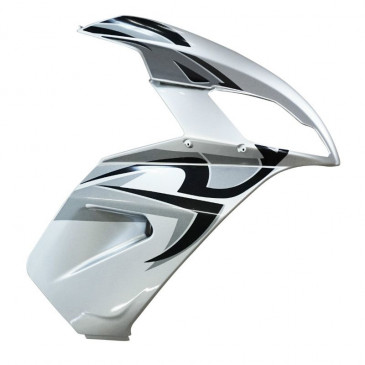FRONT SHIELD - RIGHT "PIAGGIO GENUINE PART" APRILIA SR H2O 2004>2009 GREY -AP8268869-