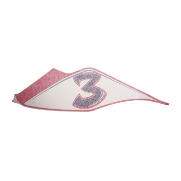 AUTOCOLLANT/STICKER/DECOR ARRIERE GAUCHE ORIGINE APRILIA 50-125 RS 2011>2013 -B045283-