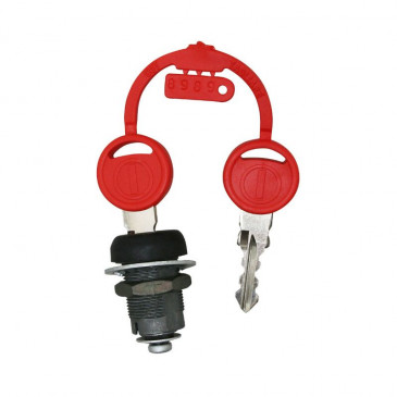 ENSEMBLE SERRURE SELLE ARRIERE ORIGINE DERBI 50 GPR 2001>2013 -00H00600681-