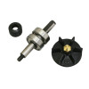 WATER PUMP SHAFT "PIAGGIO GENUINE PART" 50 NRG 1998> ZIP SP 2006>/GILERA 50 RUNNER 1997>, DNA 1998>/APRILIA 50 SR H2O 1998> -497406-
