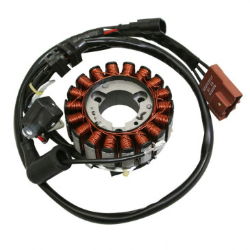 IGNITION STATOR "PIAGGIO GENUINE PART" 125 MP3, X7, VESPA GTS, BEVERLY/GILERA 125 NEXUS/APRILIA 125 SR MAX (MOTEUR INJECTION) -58070R-