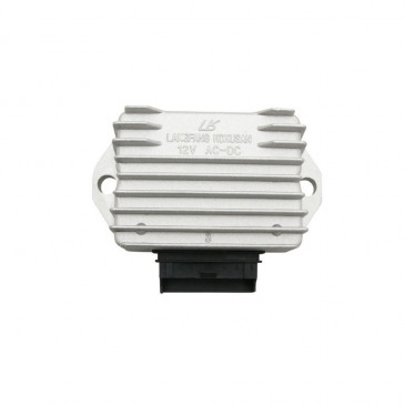 VOLTAGE REGULATOR- "PIAGGIO GENUINE PART" 50 ZIP 2009>, TYPHOON 2006>, FLY 2005>, LIBERTY 2006>, NRG POWER 2005>VESPA LX 2005>, VESPA-S 2007>/GILERA 50 STALKER 2005>, RUNNER 2005> -58096R-