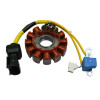 IGNITION STATOR KOKUSAN "PIAGGIO GENUINE PART" 125 MP3 2007>, X8 2004>, X EVO 2007>, BEVERLY 2005>, VESPA GTS/GILERA 125 NEXUS 2007>, RUNNER 2005> 2007> -639727-