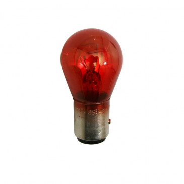 AMPOULE/LAMPE 12V 21/5W BAY15D / P21/5 ROUGE ORIGINE PIAGGIO COMMUN A LA GAMME -640753-