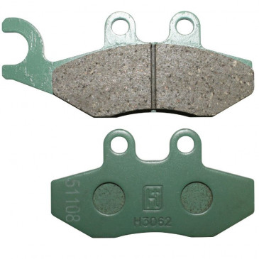 PLAQUETTE DE FREIN ORIGINE PIAGGIO 125 X-EVO AV, X8 AV, X9 AV, 125-300 VESPA GTS AV, 400 X-EVO AV+AR, 125 FLY AV/GILERA 800 GP AR/APRILIA 854 SRV AR, 125-300 SR-MAX AV+AR (PAIRE) (HENG-TONG) -647078-