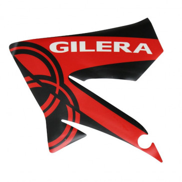 DECAL- FRONT LEFT COWL "PIAGGIO GENUINE PART" 50 GILERA SMT/RCR 2013> WHITE -2H000005-