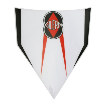 AUTOCOLLANT/STICKER/DECOR GARDE BOUE ARRIERE ORIGINE PIAGGIO 50 GILERA SMT/RCR 2013> BLANCHE -2H000017-