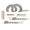 AUTOCOLLANT/STICKER/KIT DECORS ORIGINE PIAGGIO 125 GILERA RUNNER 2002 -577973-