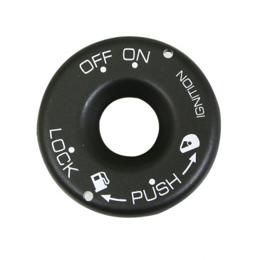 COUVERCLE DE COMMUTATEUR A CLE ORIGINE PIAGGIO 125-300 YOURBAN 2012> -657349-