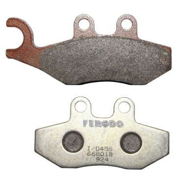 BRAKE PADS - "PIAGGIO GENUINE PART" 125-350-500 X10 FRONTANT GAUCHE, 125-300 VESPA GTS ABS FRONT LEFT (PAIR) -668021-