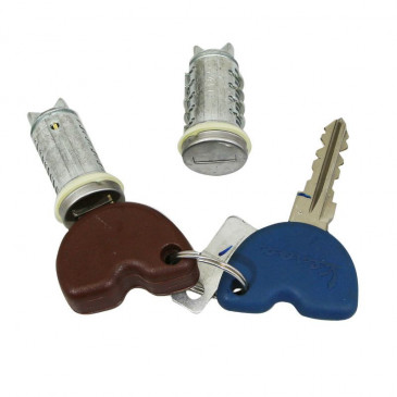JEU DE CLES AVEC BARILLET ORIGINE PIAGGIO 125 LIBERTY 2014, VESPA PRIMAVERA 2013>, VESPA SPRINT 2014>, VESPA-S 2012> 3V -1B005661-
