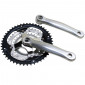 PEDALIER VTT P2R 7/8V. ALU ARGENT 170mm 48-38-28 (BOITIER 118mm) 3700948045152