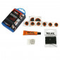 KIT REPARATION BOYAUX - BOITE (6 PATCHS 15mm + 2 PATCHS 25mm + COLLE 5g + RAPE ACIER) AVEC NOTICE 3660429135010