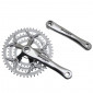 PEDALIER ROUTE STRONGLIGHT 9/10V. IMPACT ECO ARGENT 170mm 48-38-28 COMPATIBLE 8V. (AXE CARRE 115mm) 3700223708147