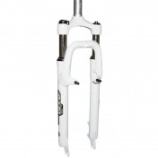 FOURCHE VTT 27.5 " ZOOM 386MLO A RESSORT BLANC REGLABLE/BLOCABLE DEB. 60MM PIVOT LISSE 285mm 1''1/8-28,6 EXTERIEUR COMPATIBLE V-BRAKE/DISQUE 3700948044919