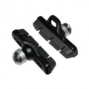 BRAKE PADS FOR ROAD BIKE- "CARTRIDGE" NEWTON CAMPAGNOLO TYPE -ALUMINIUM- BLACK (1 PAIR)