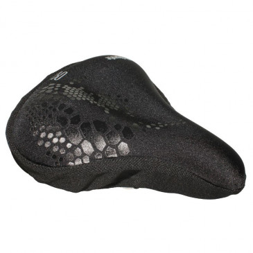BICYCLE SEAT COVER- ROYAL BLACK FOR LADY -SHAPE MEMORY- (240X220mm) 