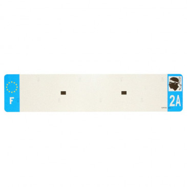 BANDE PLAQUE AUTO 520x110 POUR PVC VIERGE DEP.2A/EURO (VENDU A L'UNITE) 3700948118597