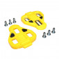 PEDAL CLEAT MICHE YELLOW "NO FLOAT" (PAIR)