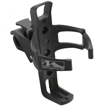 BOTTLE CAGE- P2R MTC - BLACK RESIN -ON SEATPOST OR HANDLEBAR - WITH BRACKET