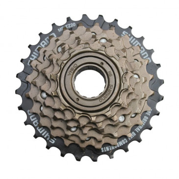 ROUE LIBRE 6V. SHIMANO 14-28 BRONZE/NOIR 4524667689355