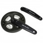 PEDALIER VTT P2R 7/8V. ALU NOIR BLACK-X 170mm 42-34-24 (BOITIER 113mm) AVEC PARE CHAINE 3700948084380