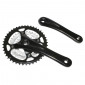 CHAINSET FOR MTB- P2R 9 Speed -ALUMINIUM- BLACK 170mm 44-32-22 (BOTTOM BRACKET 110mm) WITH REMOVABLE CHAIN RINGS
