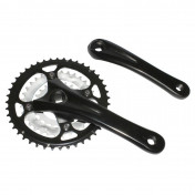 CHAINSET FOR MTB- P2R 9 Speed -ALUMINIUM- BLACK 170mm 44-32-22 (BOTTOM BRACKET 110mm) WITH REMOVABLE CHAIN RINGS 3700948084069