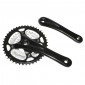 CHAINSET FOR MTB- P2R 9 Speed -ALUMINIUM- BLACK 170mm 44-32-22 (BOTTOM BRACKET 110mm) WITH REMOVABLE CHAIN RINGS 3700948084069